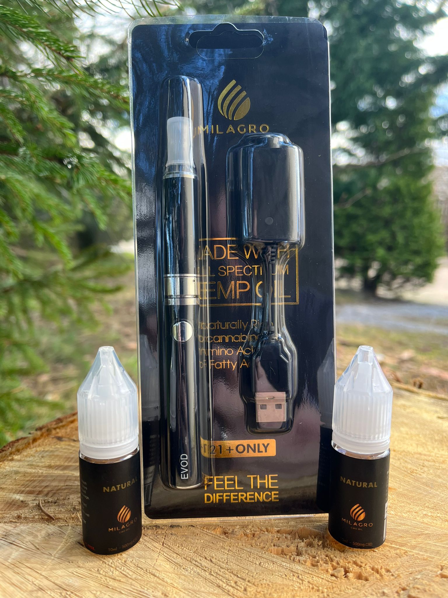 Milagro Reusable Vape Pen and 500mg Vape Oil